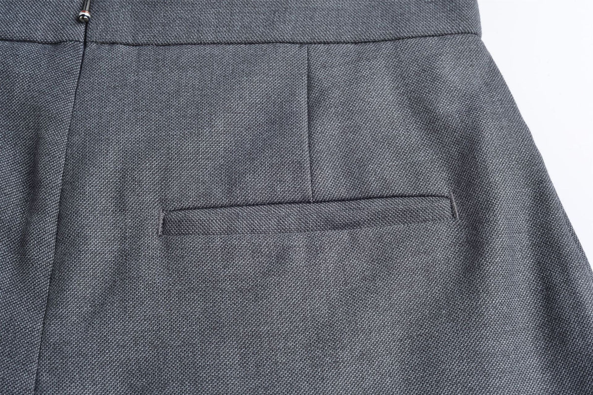 Women's High-Waist Pleated A-Line Skirt | Thom Browne
