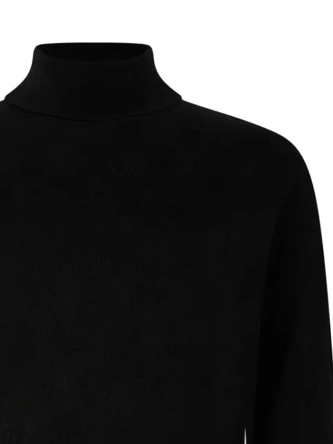 Philipp Plein monogram-jacquard turtleneck sweater