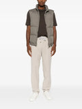 Brunello Cucinelli lightweight techno-fabric down vest with packable hood
