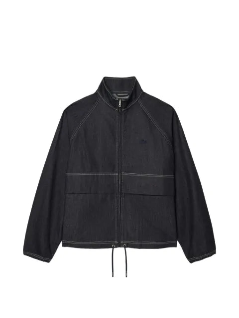 Lacoste contrast-stitch denim jacket
