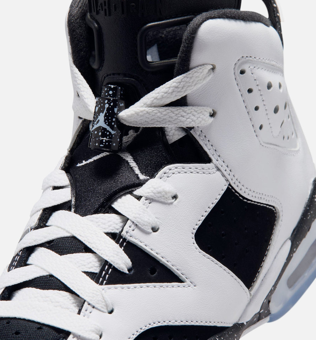 Air Jordan 6 Retro Black and White Grade School Shoe - Black/White
