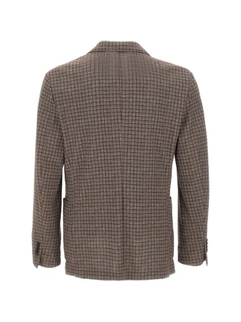 Manuel Ritz checked single-breasted blazer