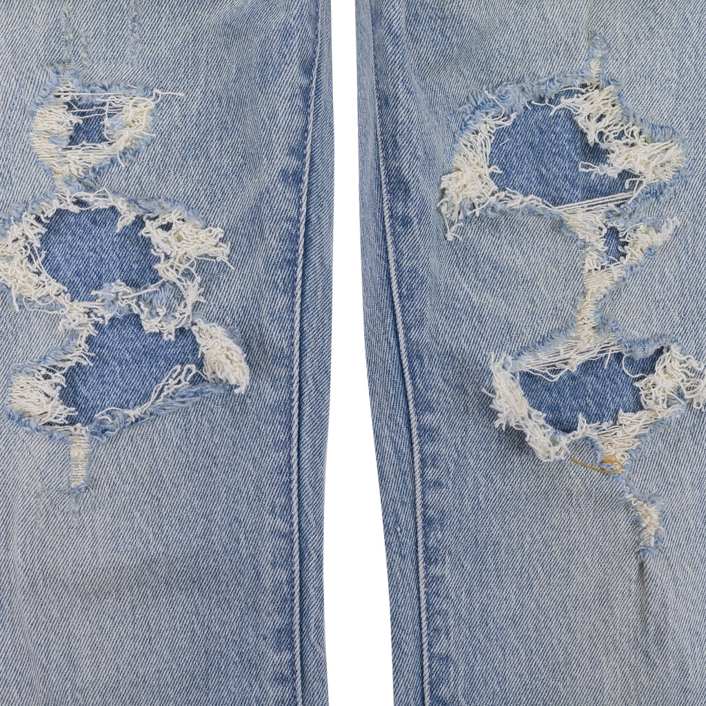 Light Indigo Skinny Garda Repairs Jeans