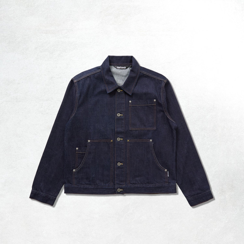 Chet Rock Infinity Jacket: Blue Rinse Wash
