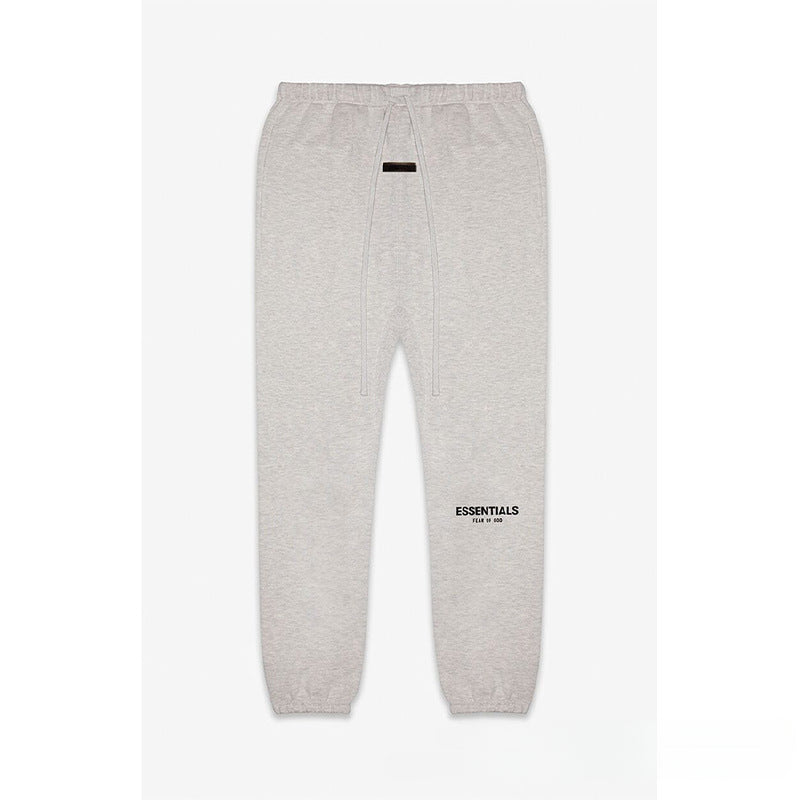 Fog Essentials Pant Black Flocked Printed Trousers
