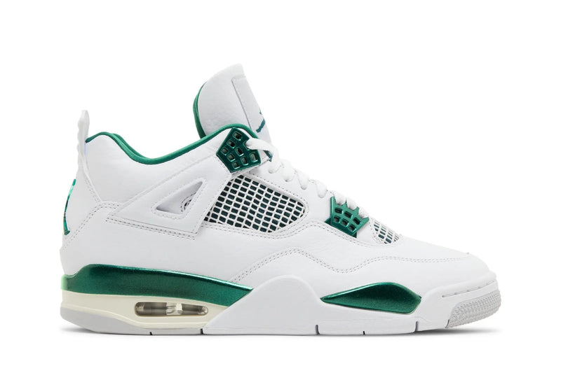 Air Jordan 4 Retro 'Oxidized Green' – Weathered Green & Black AJ4 with Industrial Patina Aesthetic