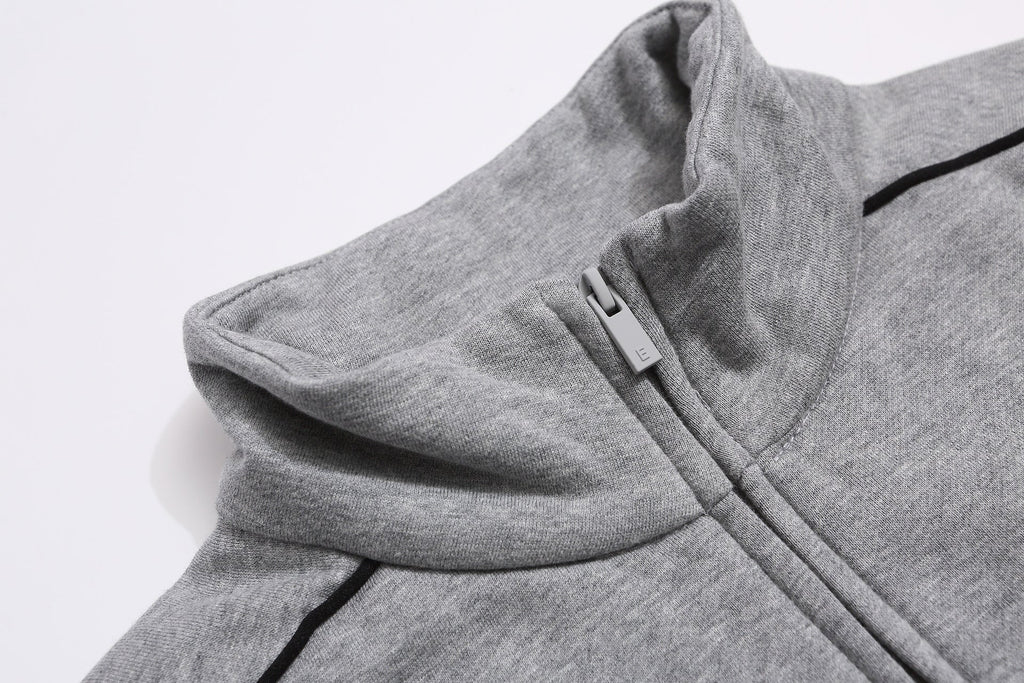 Fear of God Striped Letter Embroidered Fleece Zip-Up Jacket Unisex