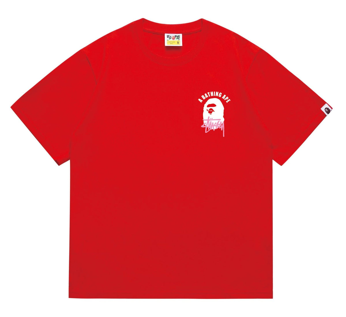 BAPE White Ape Back Graphic T-Shirt