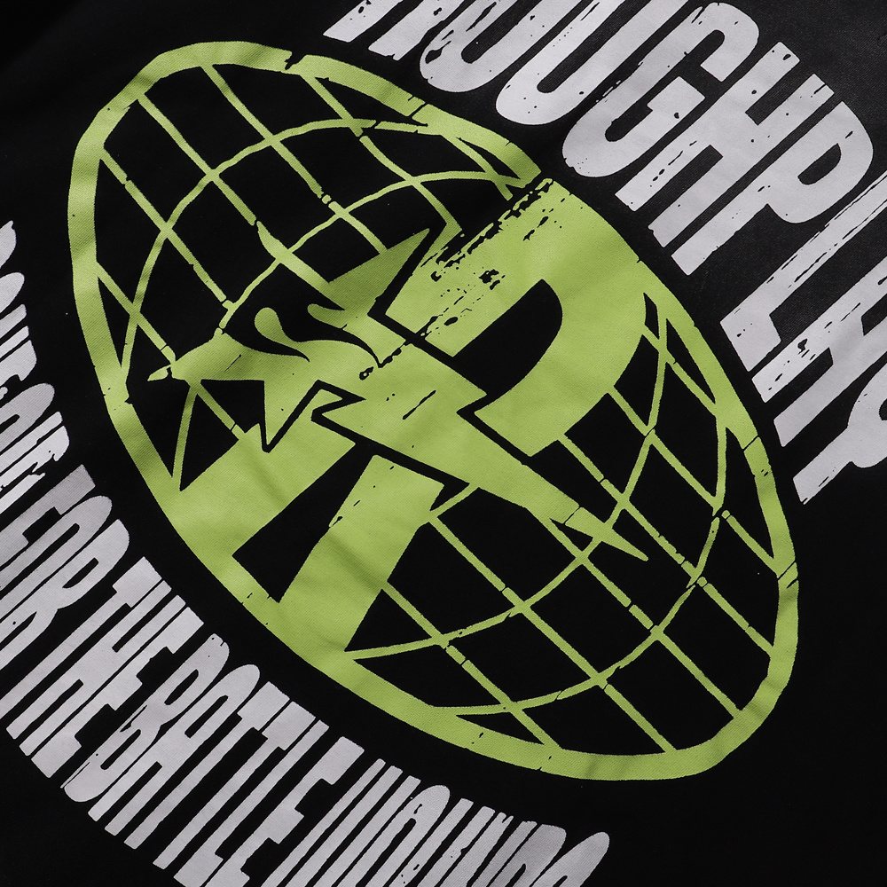 Rough Play Skeleton Graphic Distressed T-Shirt