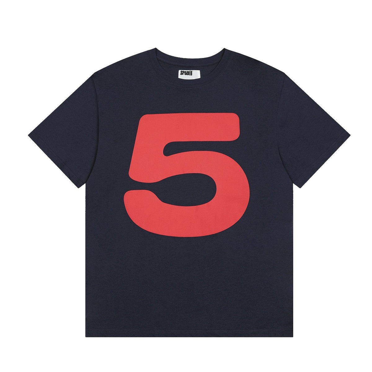 Sp5der Navy Number Graphic Short-Sleeve T-Shirt