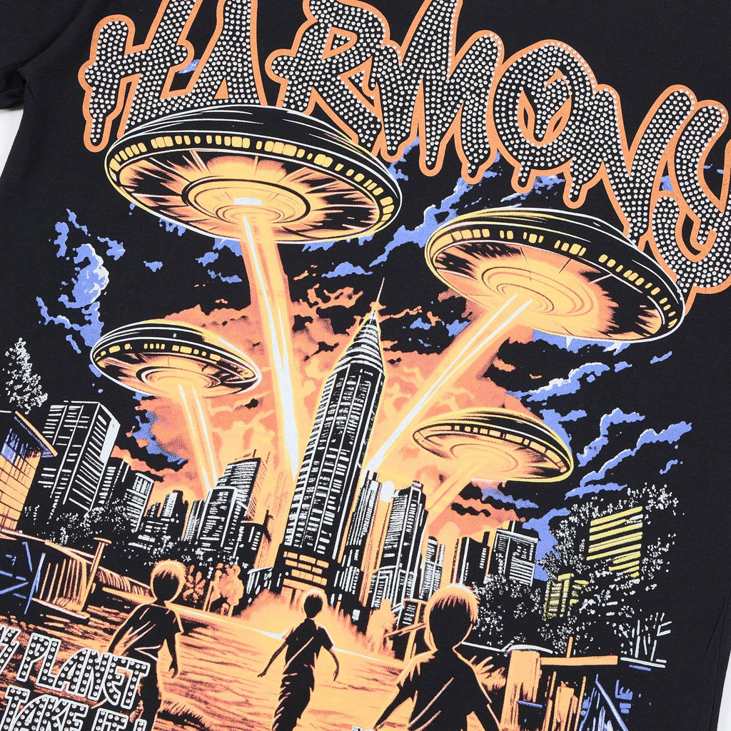 HARMONY Rhinestone Graphic T-Shirt