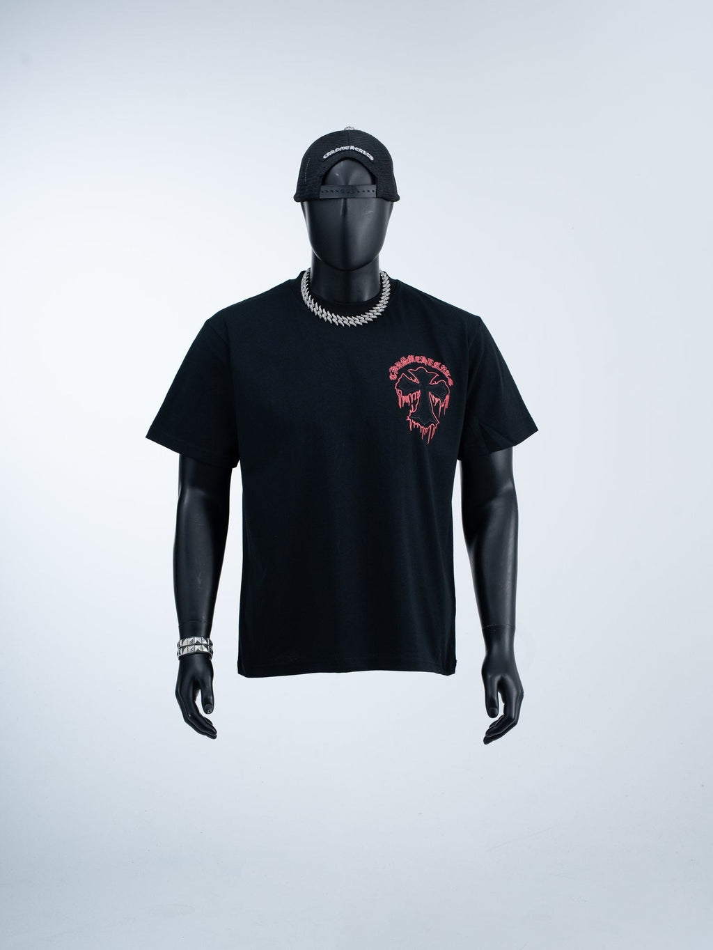 Chrome Hearts Sanskrit Cross Graphic T-Shirt