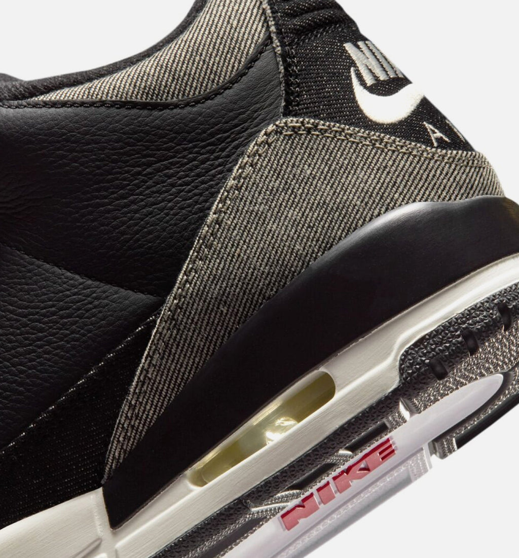 Air Jordan 3 x Levi's Black and White Denim | Men's Lifestyle Shoe | Denim Blue/Black/Gym Red