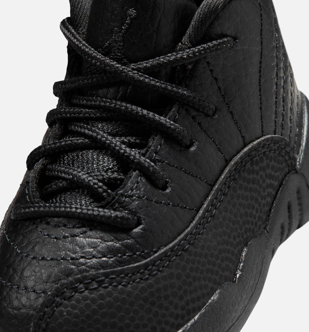 Air Jordan 12 Retro Bloodline Infant/Toddler Lifestyle Shoe – Black/Varsity Red