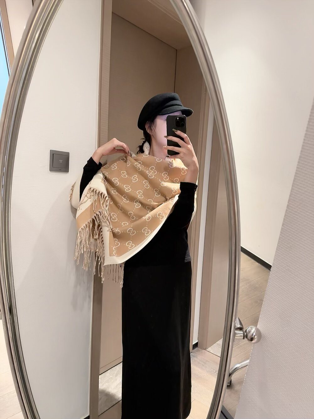 Gucci GG Fringe Scarf
