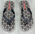Prada Geometric-Pattern Flip-Flops